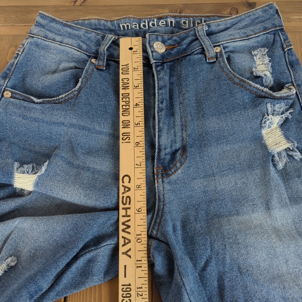 High Rise Flared Bootcut Distressed Jeans - Picture 7 of 11